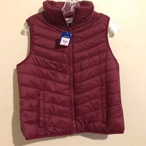 Winter puff vest.